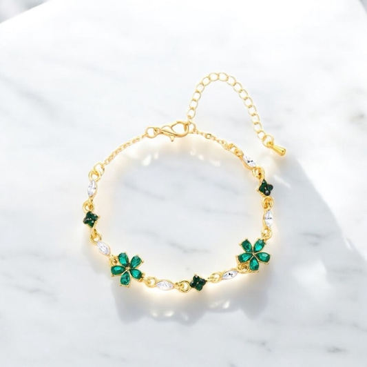 LR Flower Armband Grün