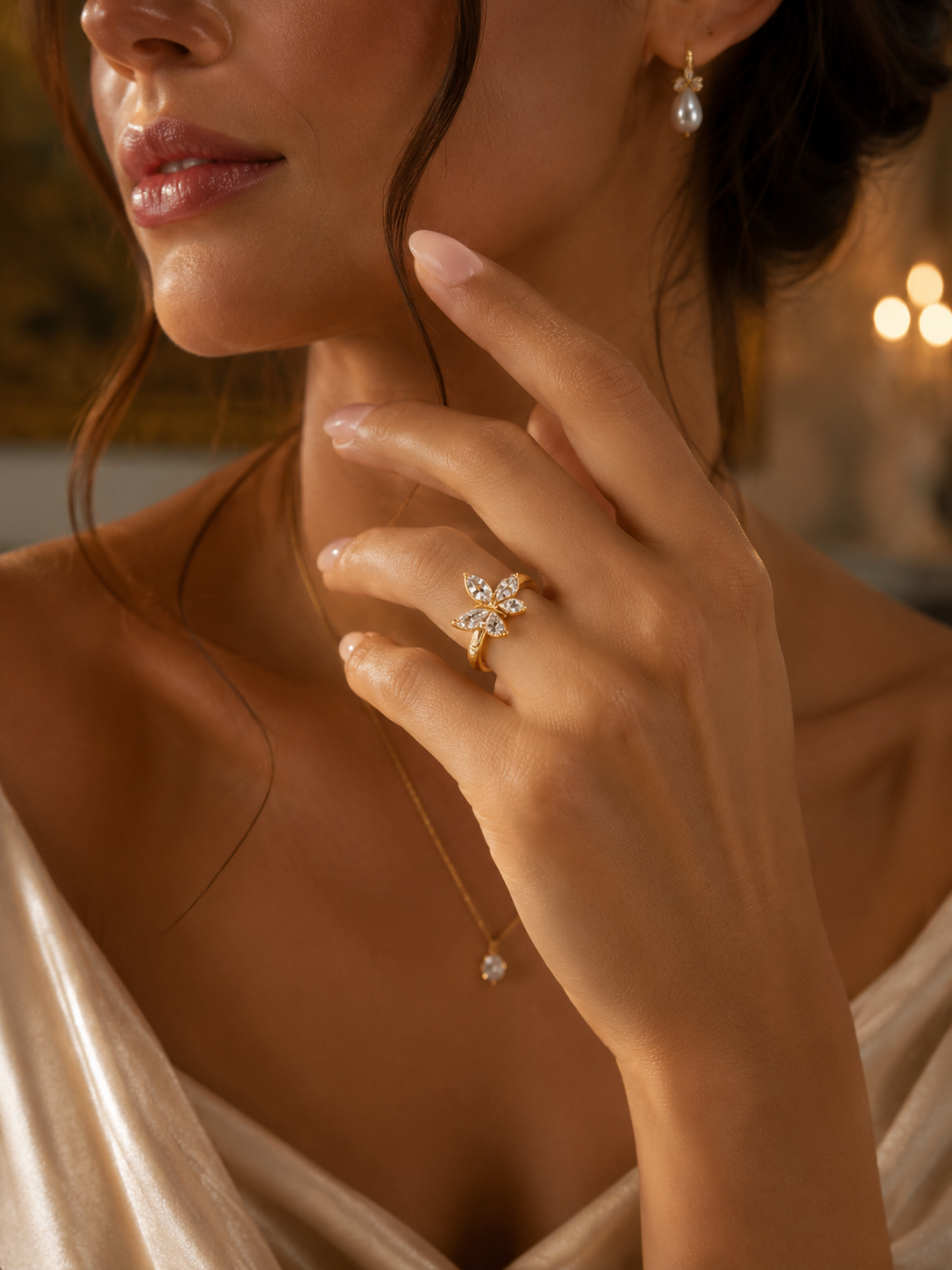 LR Celestia Butterfly Ring